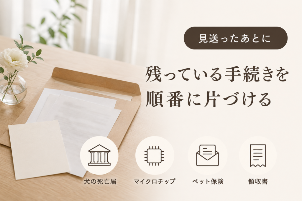 ペットが亡くなったあとの手続き
