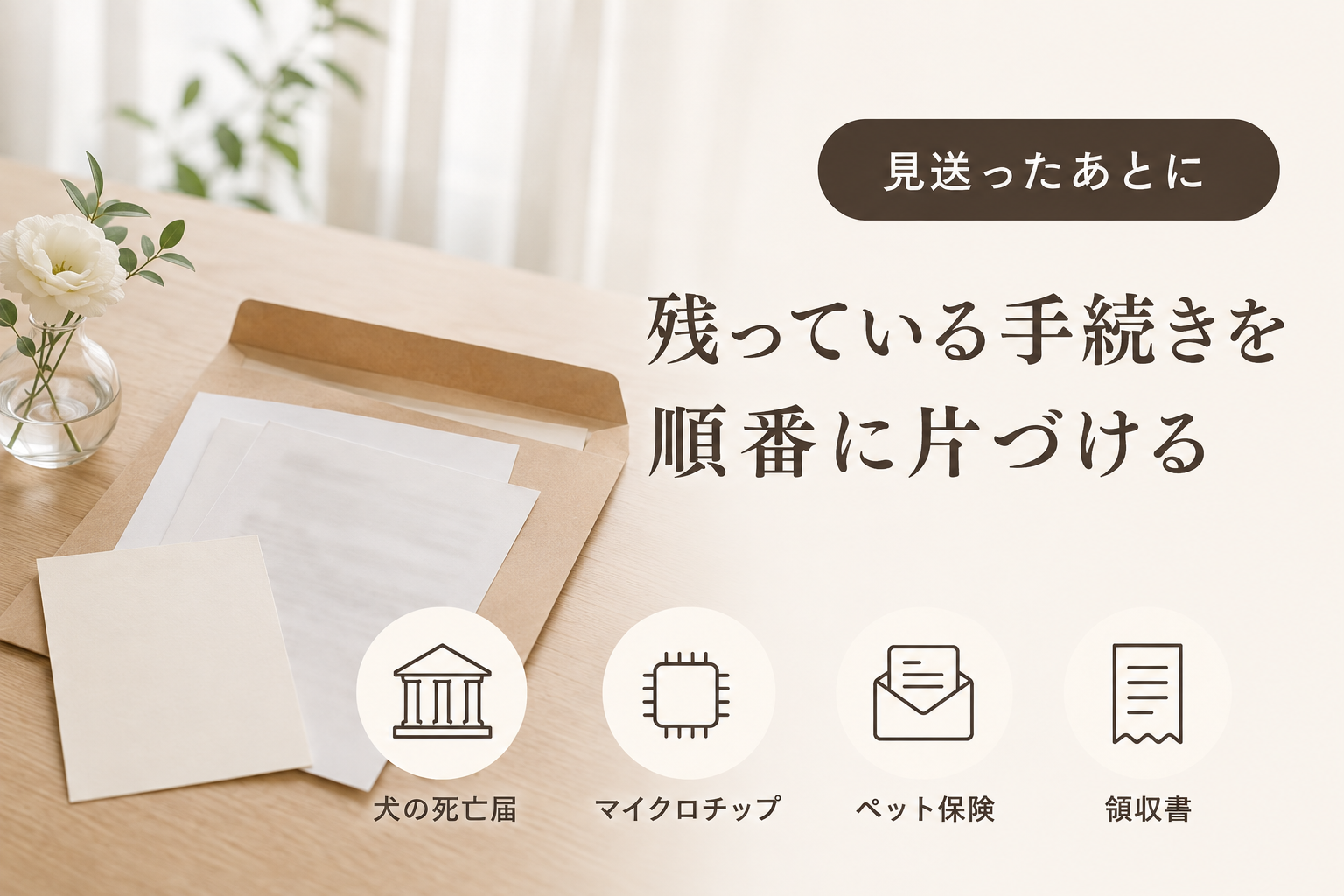 ペットが亡くなったあとの手続き